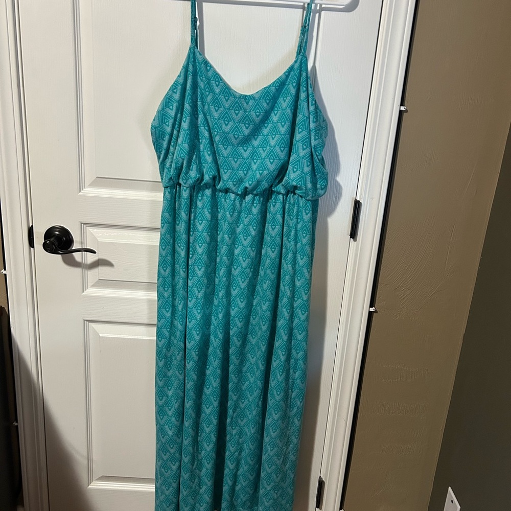 Faded Glory Teal Midi Dress XXL